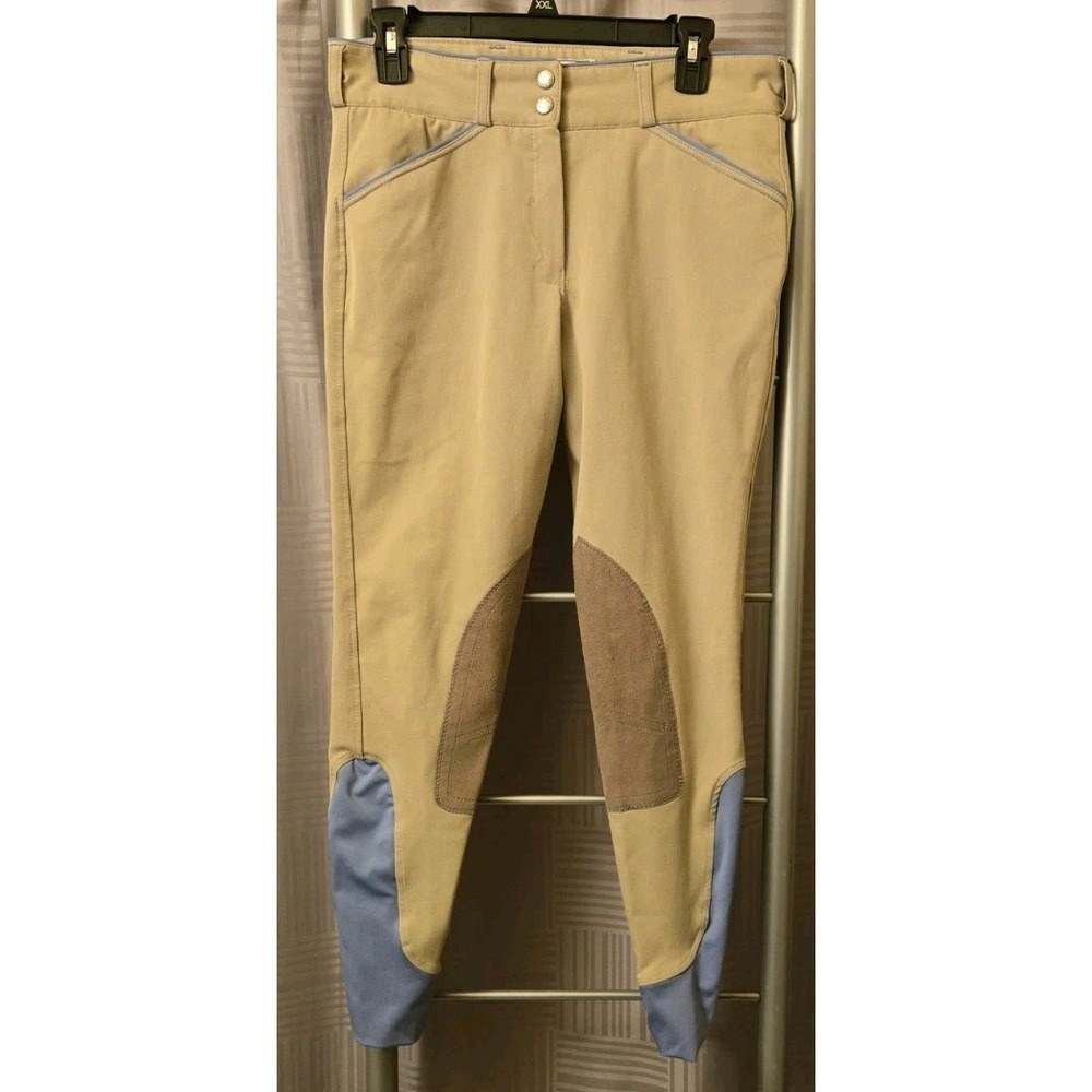 Dover Saddlery Pants Womens 28 Beige Riding Breeches Equestrian Stretch